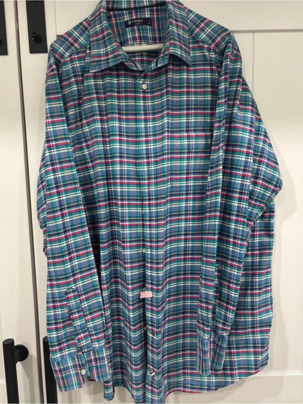 Daniel Cremieux Teal Plaid Long-Sleeve Button-Down Shirt